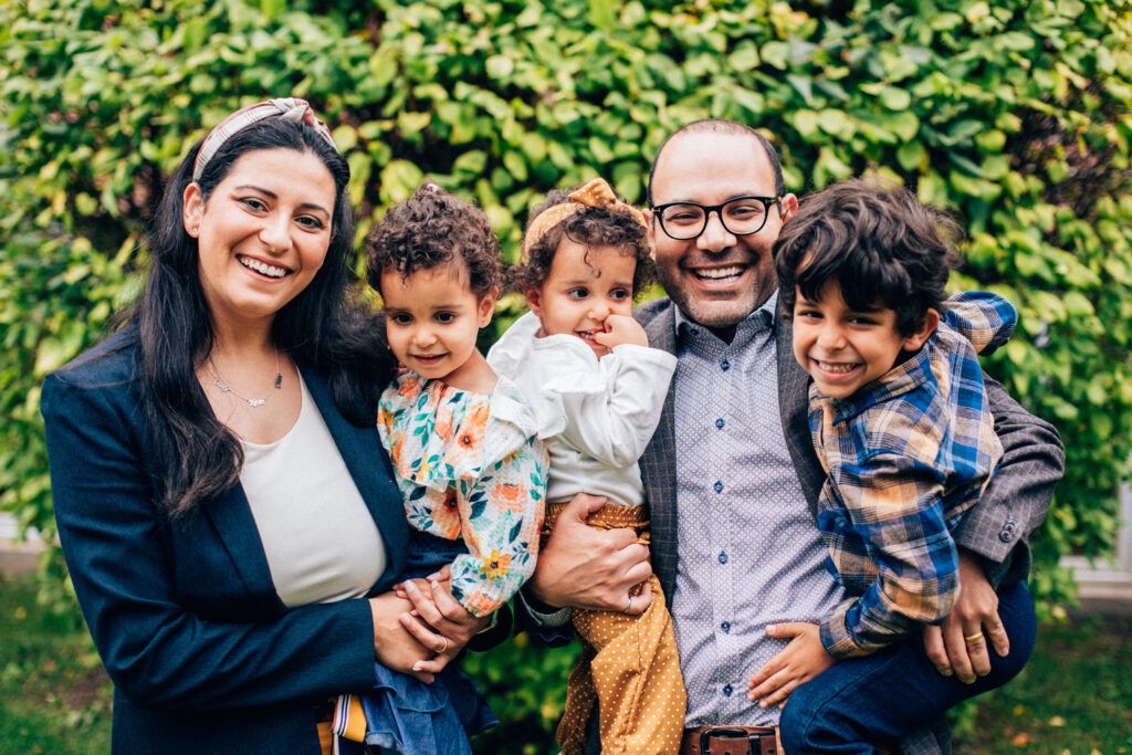 Gaby Hanna, husband and three children.