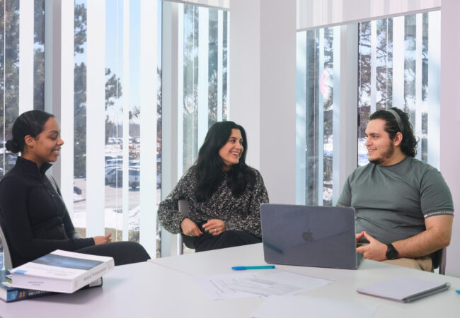 Samah Osman, Dr. Mehry Kinafar and Adrian Sejdijaj