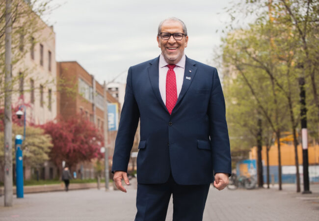 Mohamed Lachemi on campus.